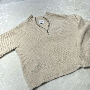 Pink Rose 1/4 Zip Sweater